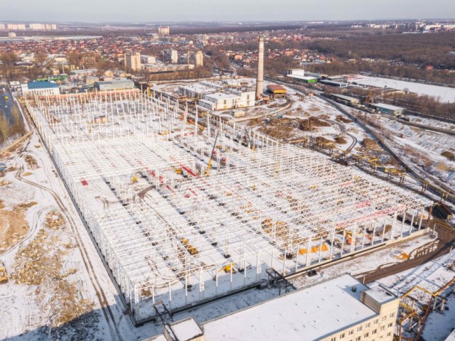 Строительство тракторного завода «Ростсельмаш» идет с опережением графика